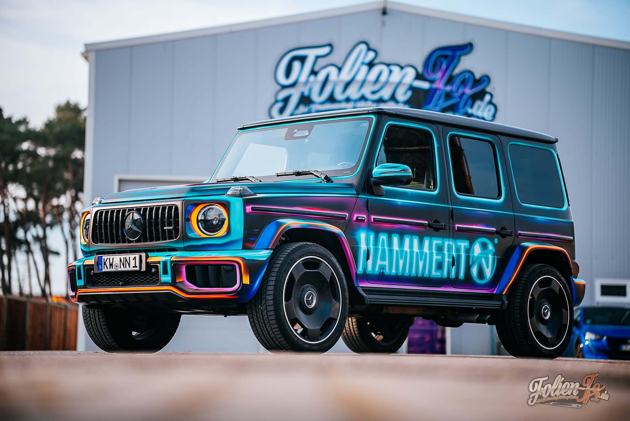 Mercedes G-Klasse im Neon-Look