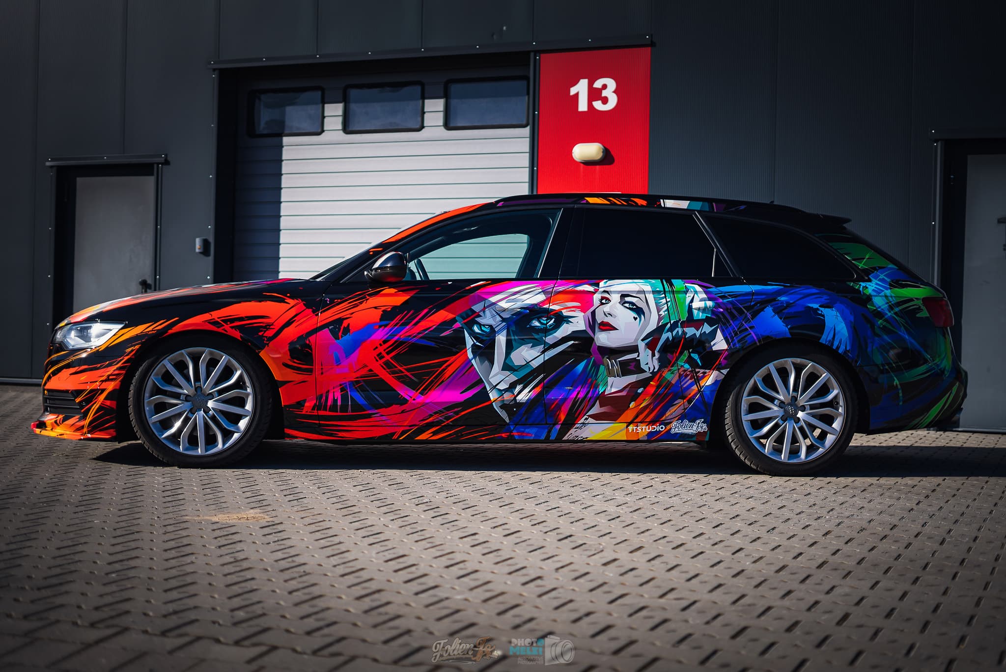 Colorful Joker & Harley Quinn