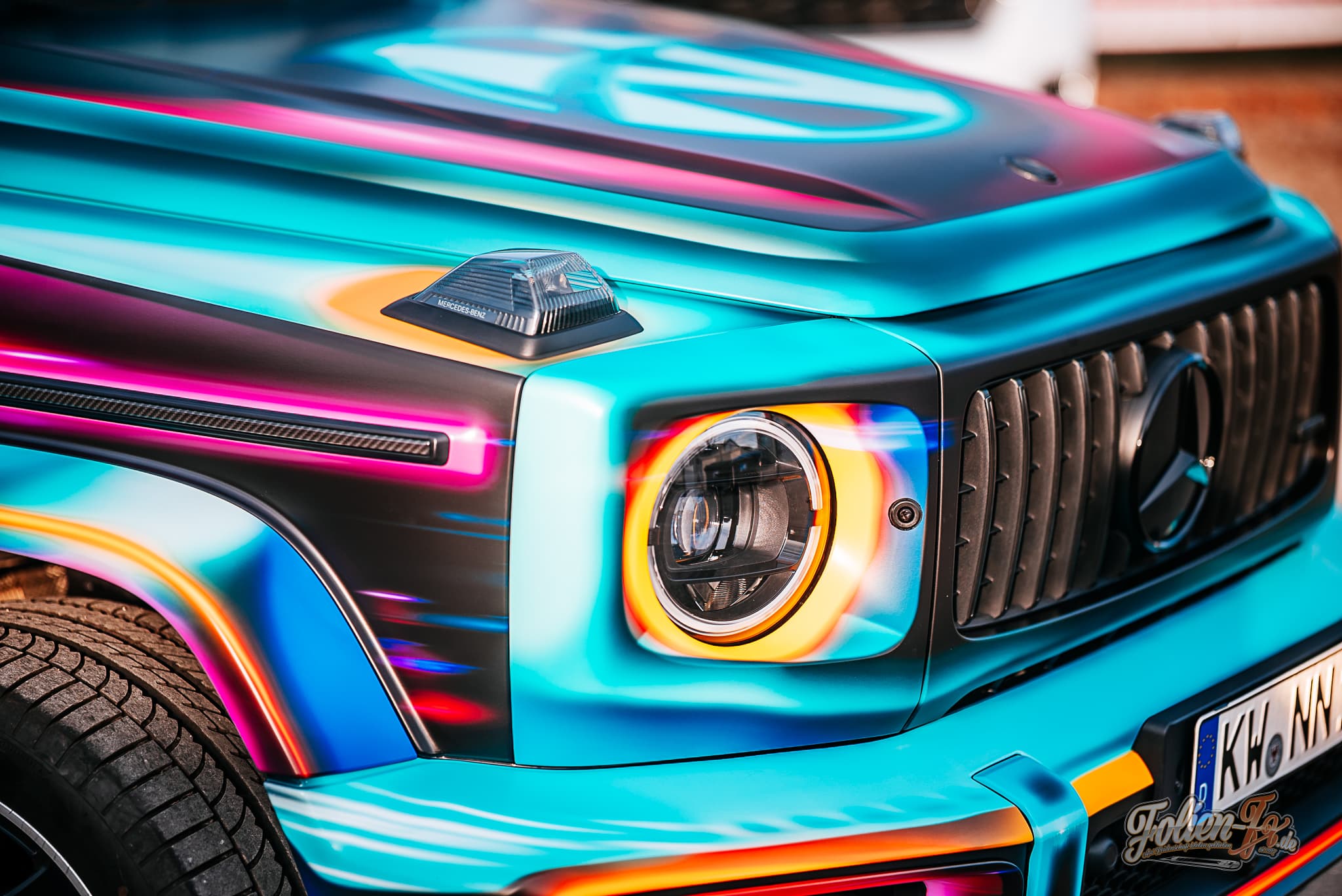 Mercedes G-Klasse im Neon-Look